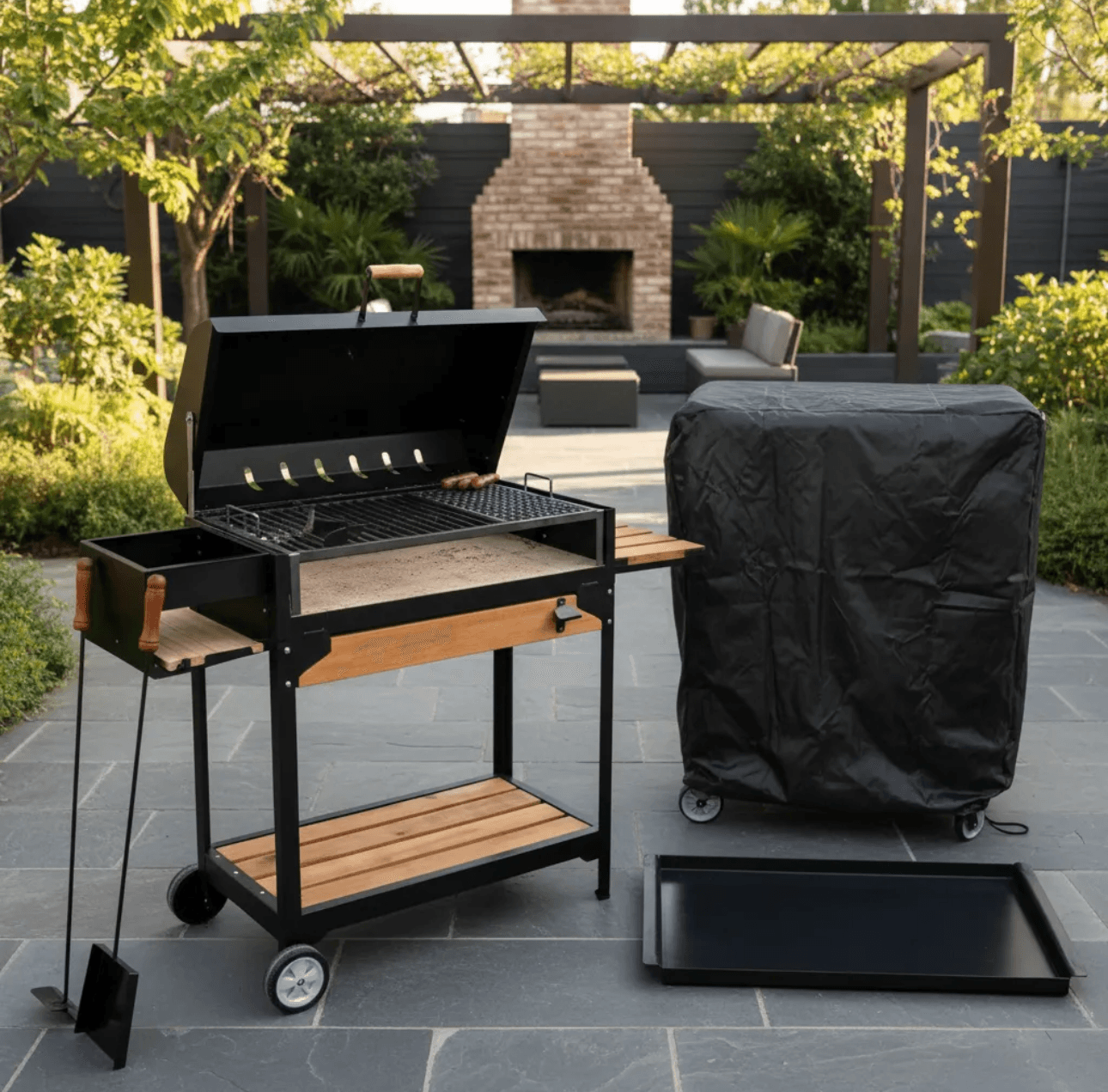 Chulengo Grill-X con Fogonero, Plancha y Funda