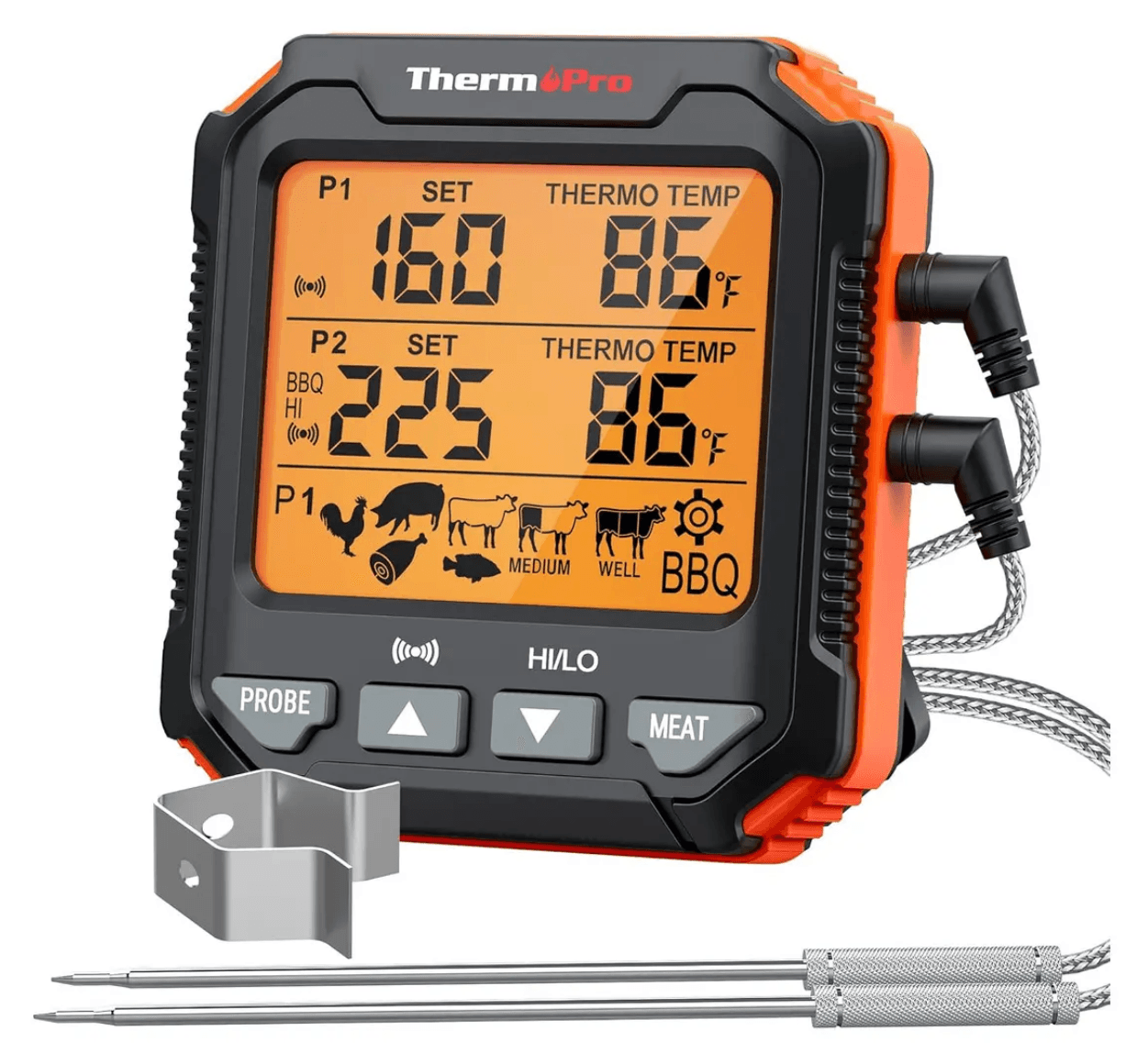 Termómetro ThermoPro de Doble Sonda con Alarma